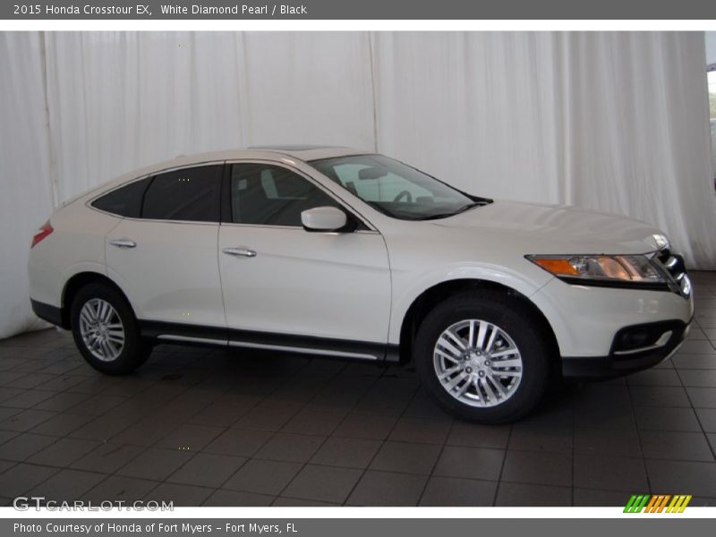 White Diamond Pearl / Black 2015 Honda Crosstour EX