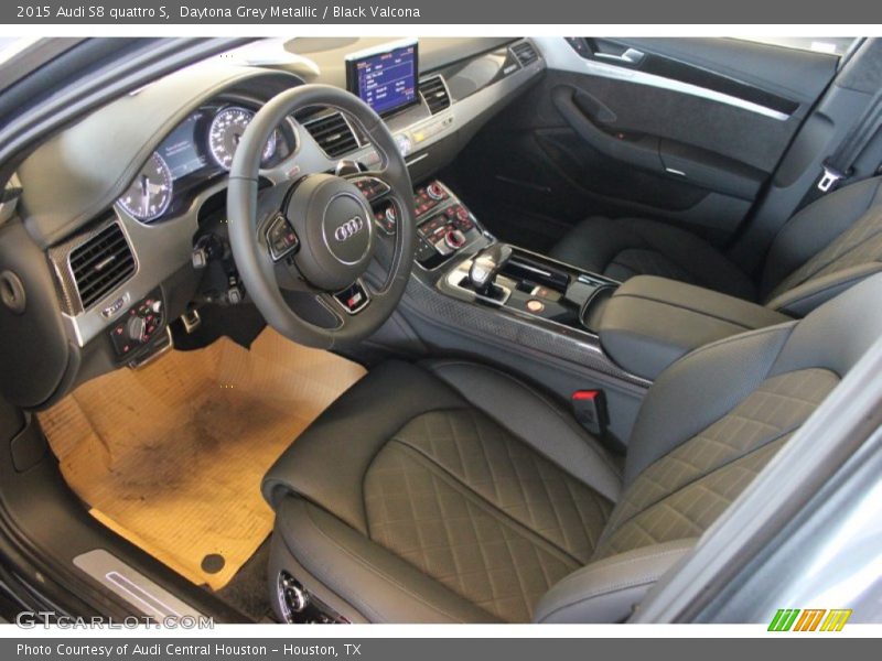  2015 S8 quattro S Black Valcona Interior