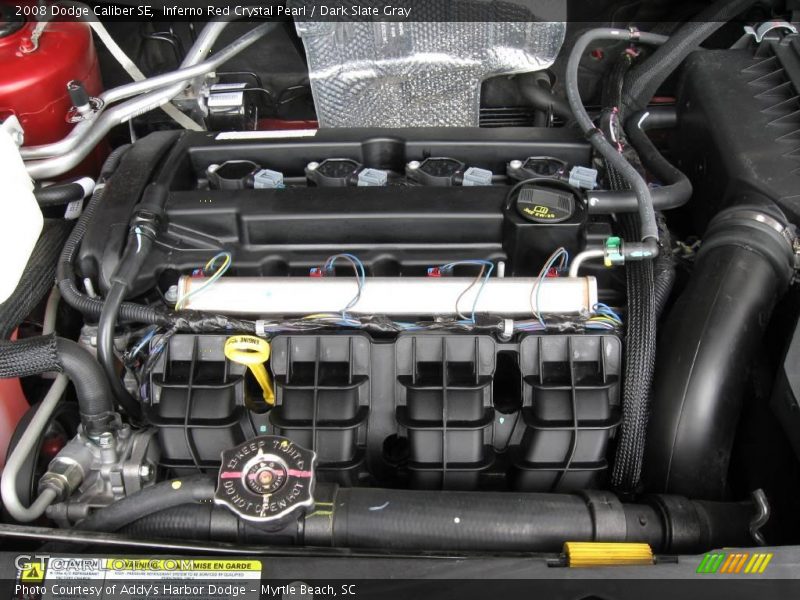 Inferno Red Crystal Pearl / Dark Slate Gray 2008 Dodge Caliber SE