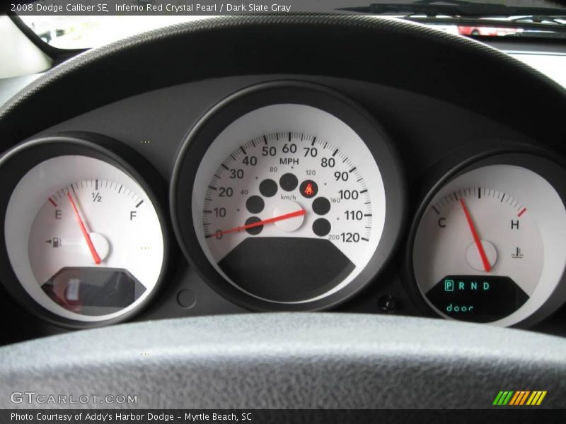 Inferno Red Crystal Pearl / Dark Slate Gray 2008 Dodge Caliber SE