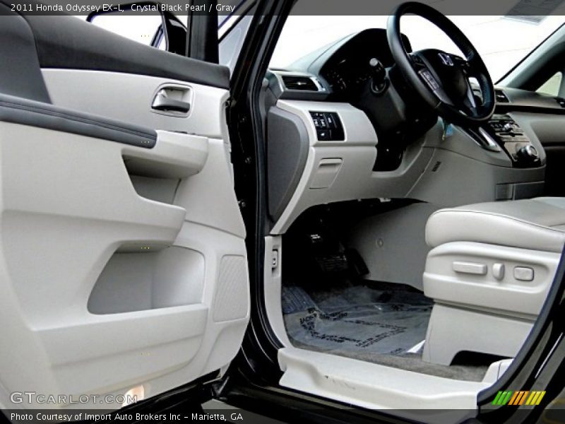 Crystal Black Pearl / Gray 2011 Honda Odyssey EX-L