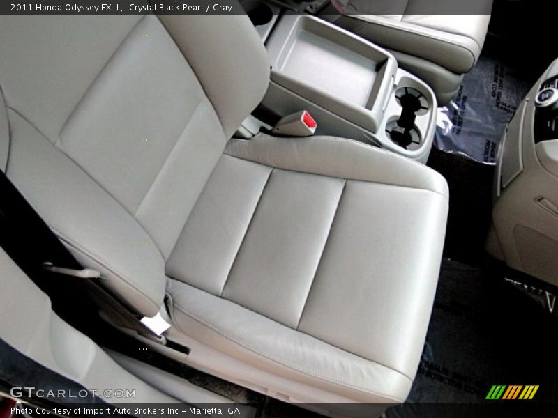 Crystal Black Pearl / Gray 2011 Honda Odyssey EX-L