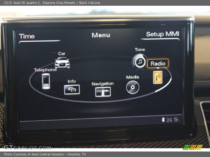 Daytona Grey Metallic / Black Valcona 2015 Audi S8 quattro S