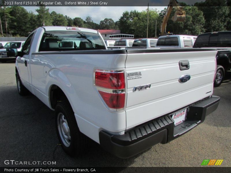 Oxford White / Steel Gray 2013 Ford F150 XLT Regular Cab
