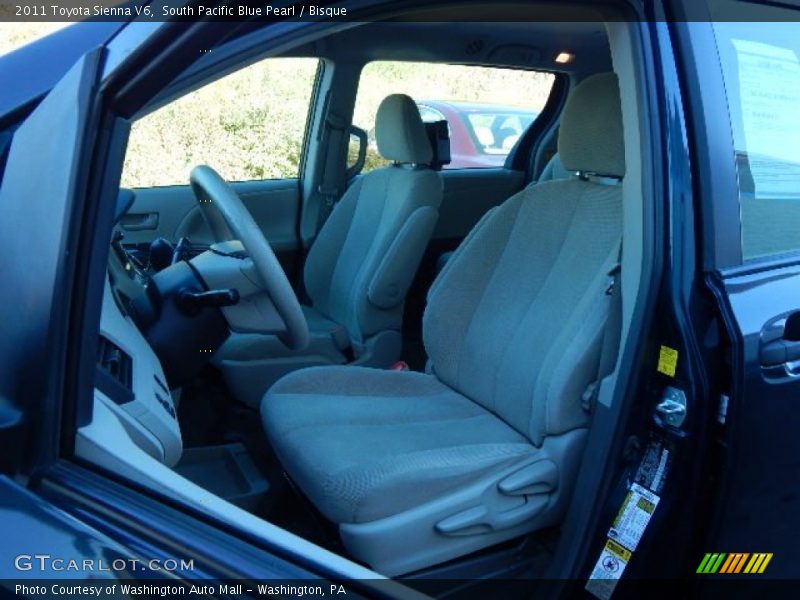 South Pacific Blue Pearl / Bisque 2011 Toyota Sienna V6