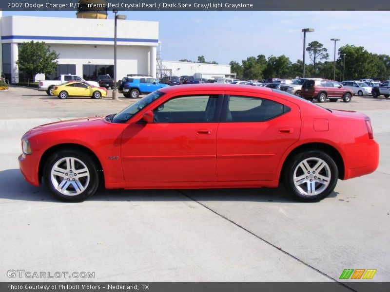 Inferno Red Crystal Pearl / Dark Slate Gray/Light Graystone 2007 Dodge Charger R/T