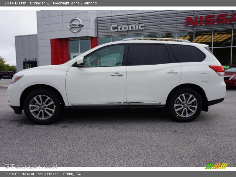 Moonlight White / Almond 2014 Nissan Pathfinder SL