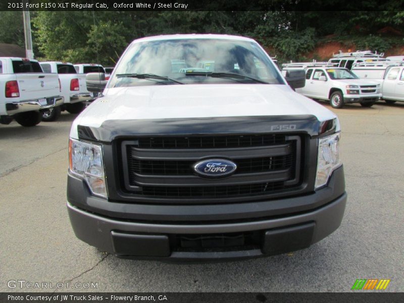 Oxford White / Steel Gray 2013 Ford F150 XLT Regular Cab
