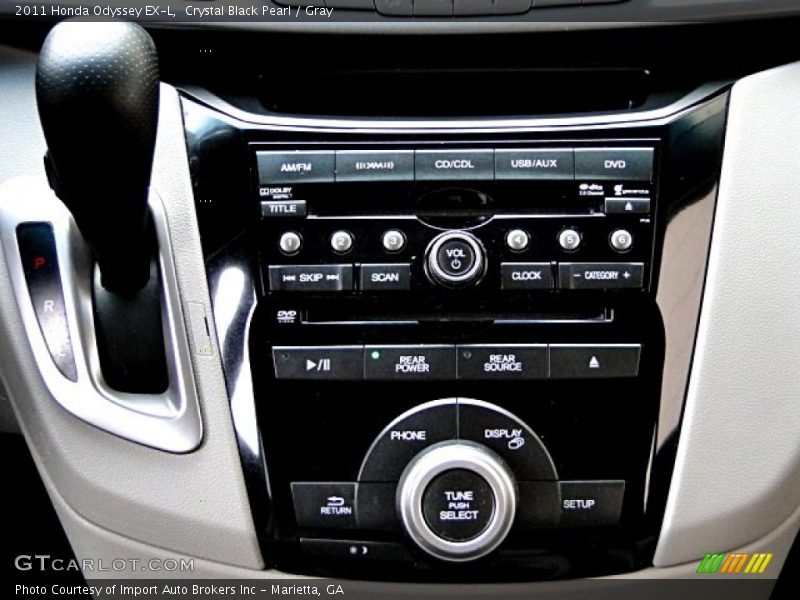 Crystal Black Pearl / Gray 2011 Honda Odyssey EX-L