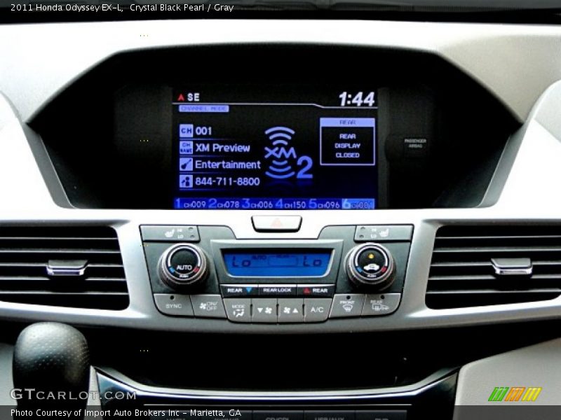 Crystal Black Pearl / Gray 2011 Honda Odyssey EX-L