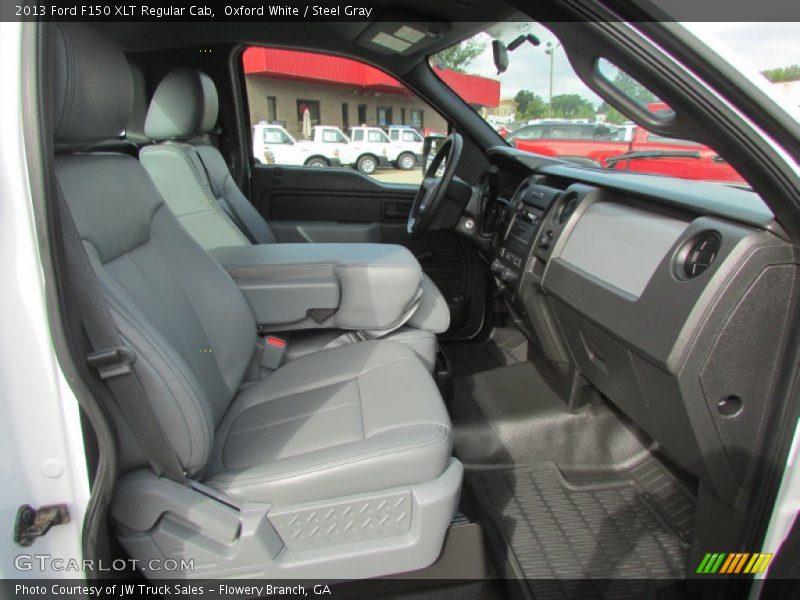 Oxford White / Steel Gray 2013 Ford F150 XLT Regular Cab