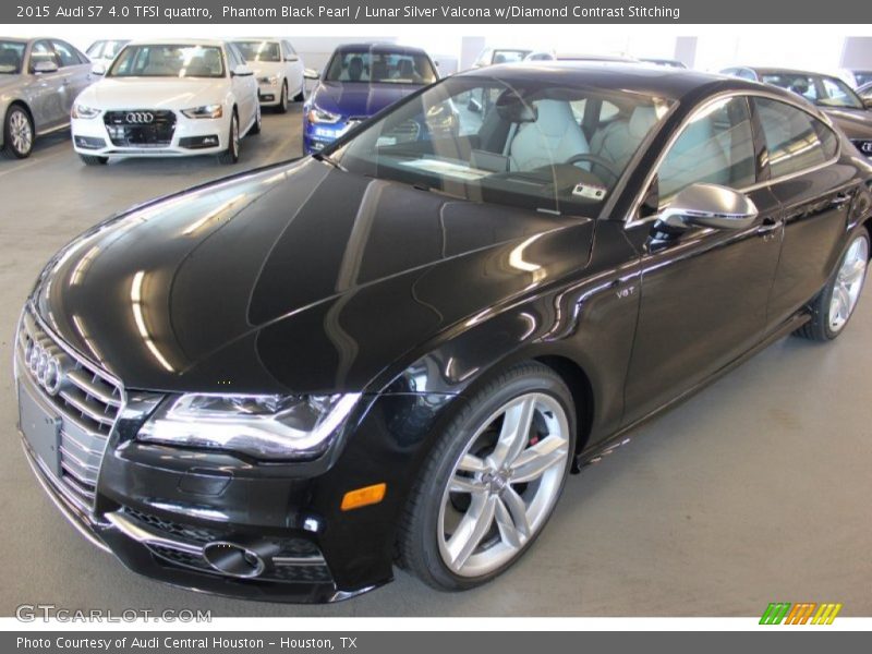 Phantom Black Pearl / Lunar Silver Valcona w/Diamond Contrast Stitching 2015 Audi S7 4.0 TFSI quattro