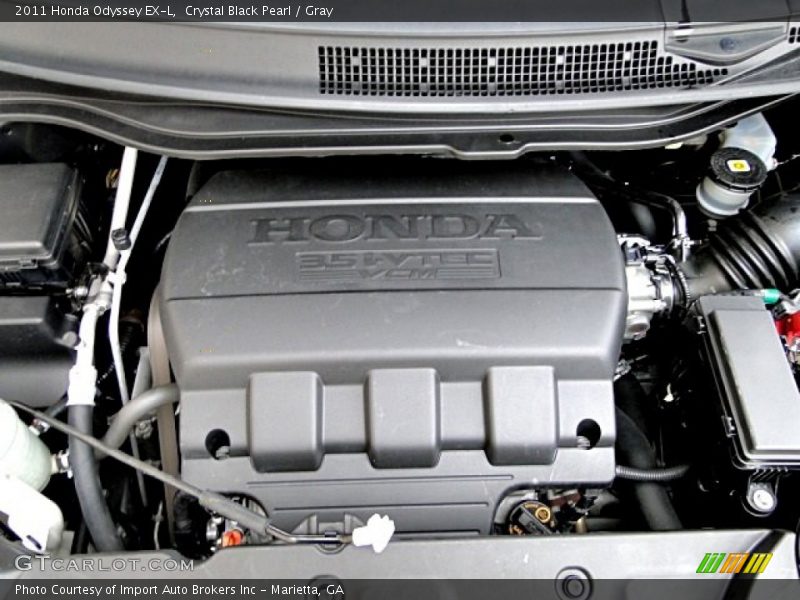 Crystal Black Pearl / Gray 2011 Honda Odyssey EX-L