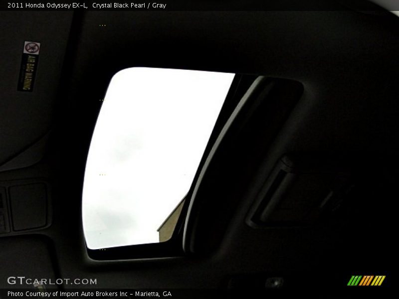 Crystal Black Pearl / Gray 2011 Honda Odyssey EX-L