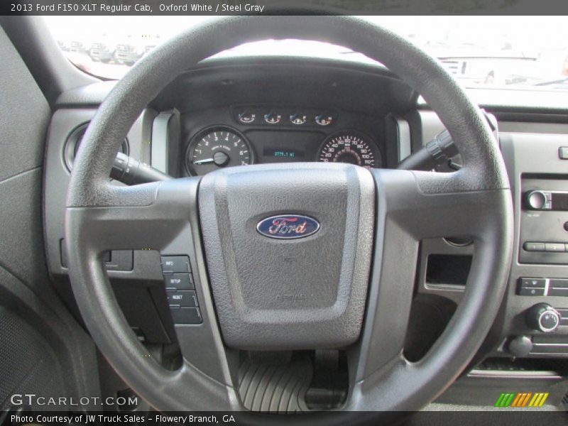 Oxford White / Steel Gray 2013 Ford F150 XLT Regular Cab