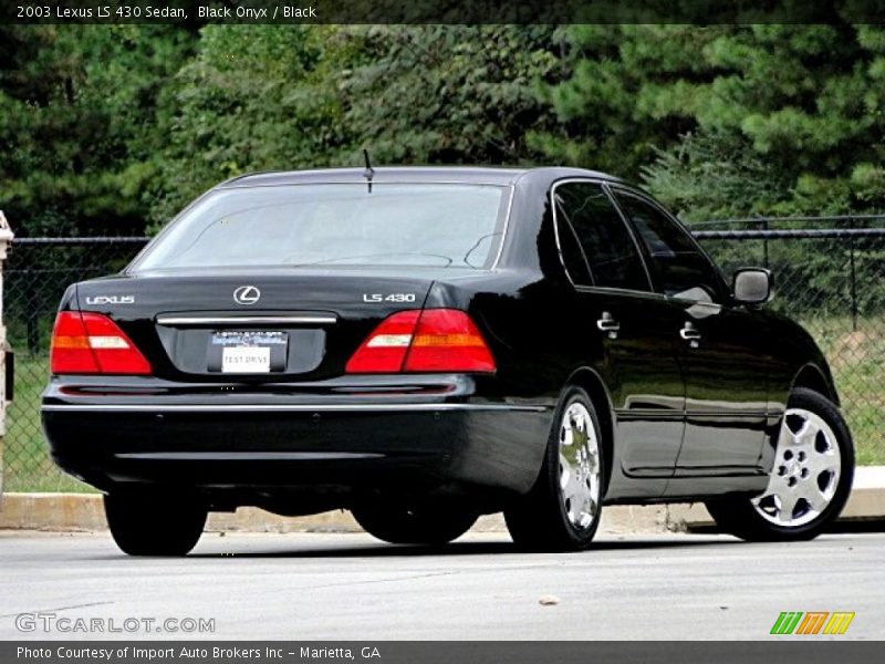 Black Onyx / Black 2003 Lexus LS 430 Sedan