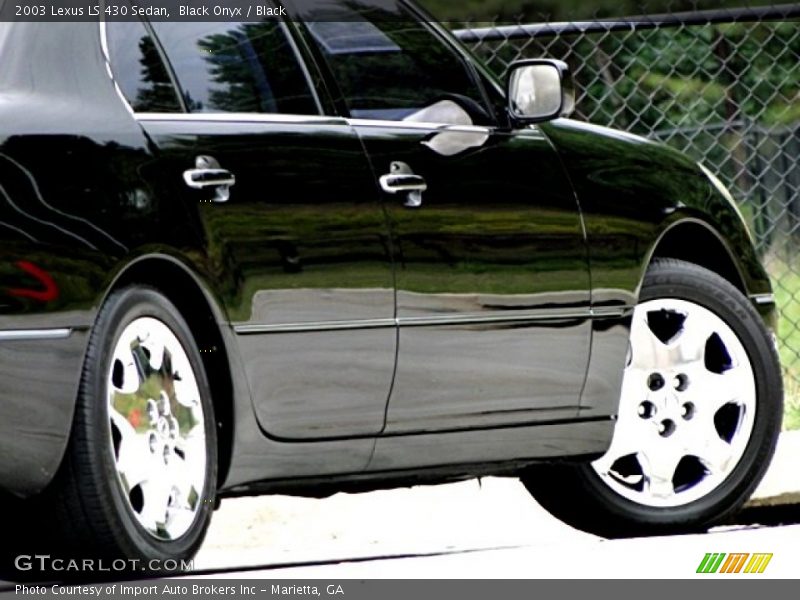 Black Onyx / Black 2003 Lexus LS 430 Sedan