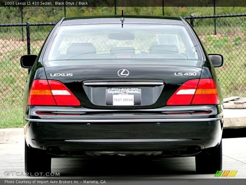 Black Onyx / Black 2003 Lexus LS 430 Sedan