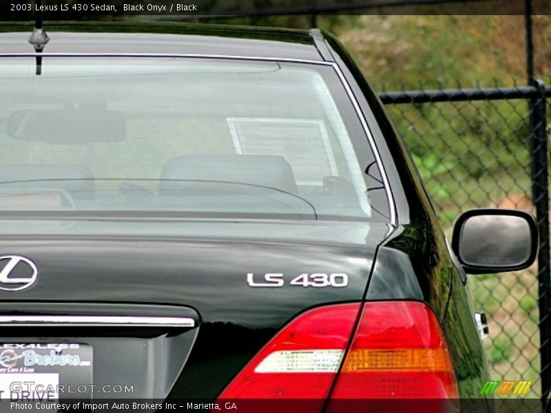 Black Onyx / Black 2003 Lexus LS 430 Sedan