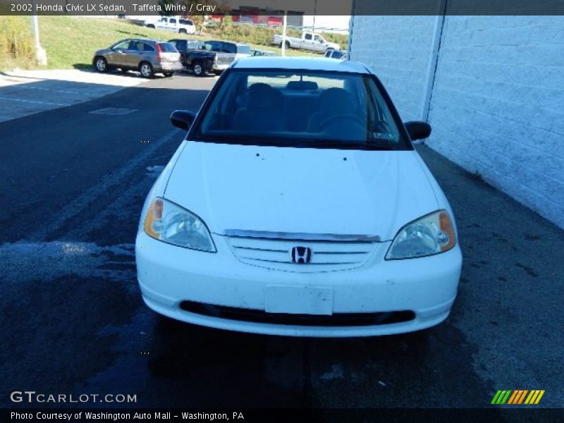 Taffeta White / Gray 2002 Honda Civic LX Sedan