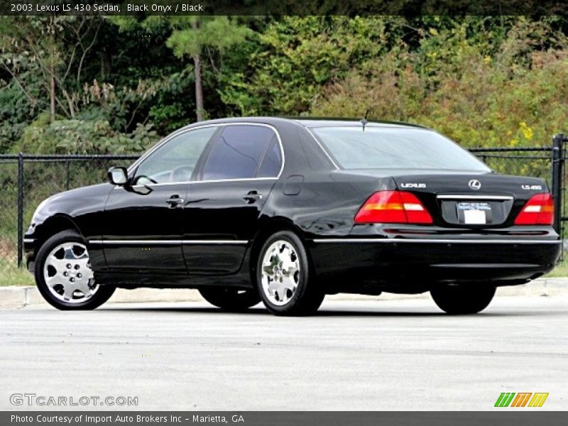 Black Onyx / Black 2003 Lexus LS 430 Sedan