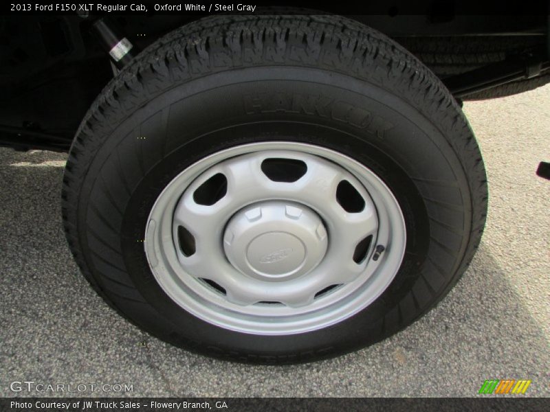 Oxford White / Steel Gray 2013 Ford F150 XLT Regular Cab