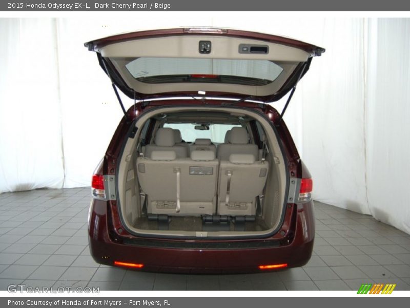 Dark Cherry Pearl / Beige 2015 Honda Odyssey EX-L