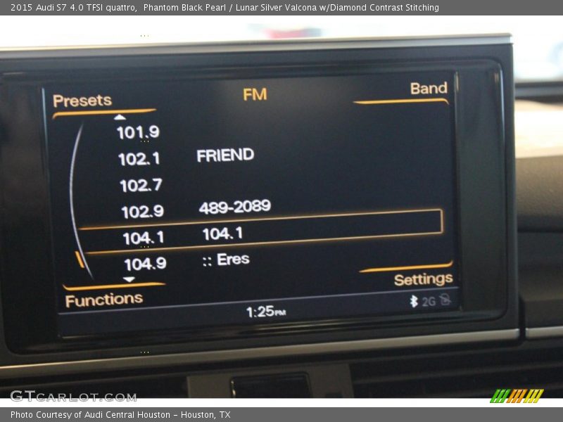 Phantom Black Pearl / Lunar Silver Valcona w/Diamond Contrast Stitching 2015 Audi S7 4.0 TFSI quattro