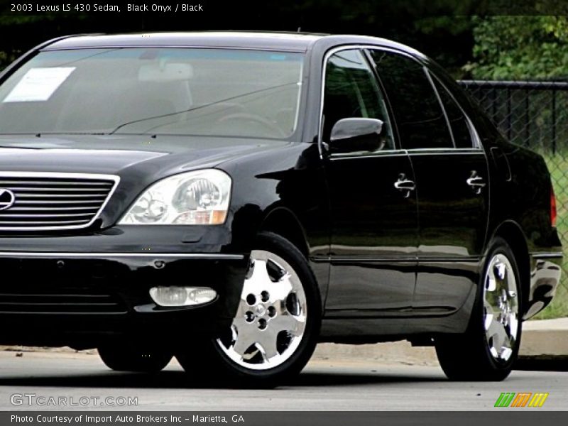 Black Onyx / Black 2003 Lexus LS 430 Sedan