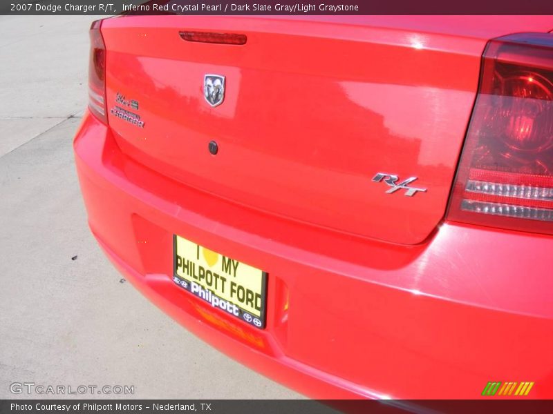 Inferno Red Crystal Pearl / Dark Slate Gray/Light Graystone 2007 Dodge Charger R/T
