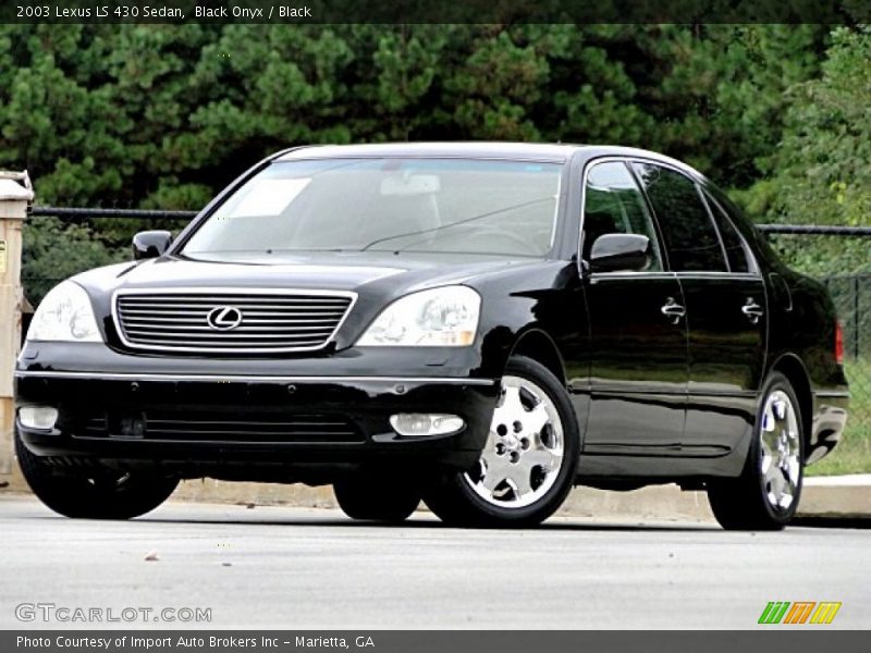 Black Onyx / Black 2003 Lexus LS 430 Sedan