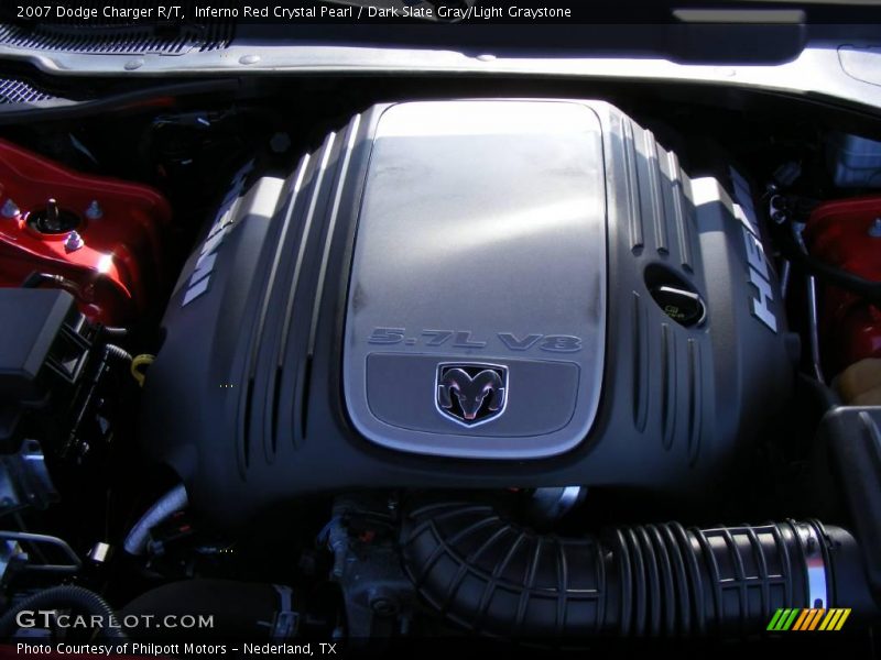 Inferno Red Crystal Pearl / Dark Slate Gray/Light Graystone 2007 Dodge Charger R/T