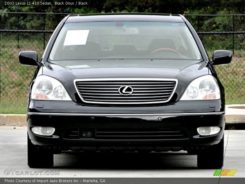 Black Onyx / Black 2003 Lexus LS 430 Sedan