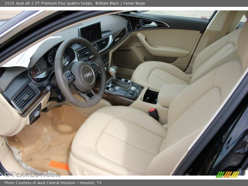Brilliant Black / Velvet Beige 2015 Audi A6 2.0T Premium Plus quattro Sedan