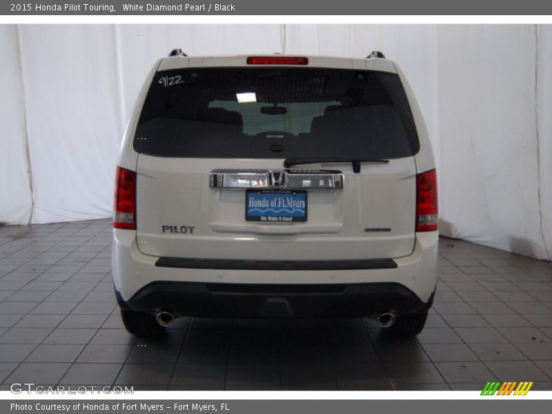 White Diamond Pearl / Black 2015 Honda Pilot Touring