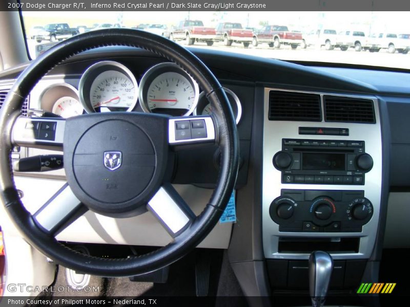 Inferno Red Crystal Pearl / Dark Slate Gray/Light Graystone 2007 Dodge Charger R/T