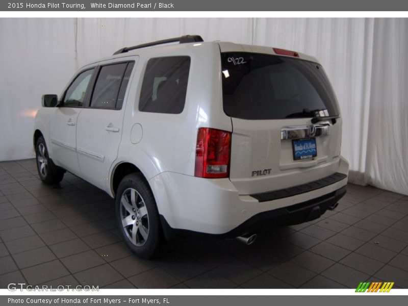 White Diamond Pearl / Black 2015 Honda Pilot Touring
