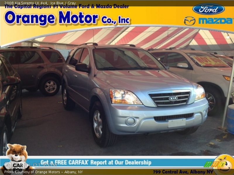 Ice Blue / Gray 2008 Kia Sorento LX 4x4