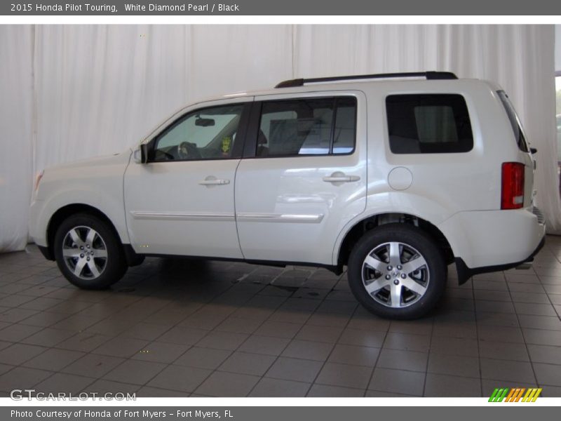 White Diamond Pearl / Black 2015 Honda Pilot Touring