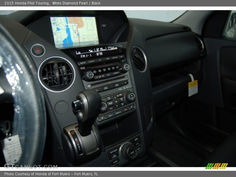 White Diamond Pearl / Black 2015 Honda Pilot Touring