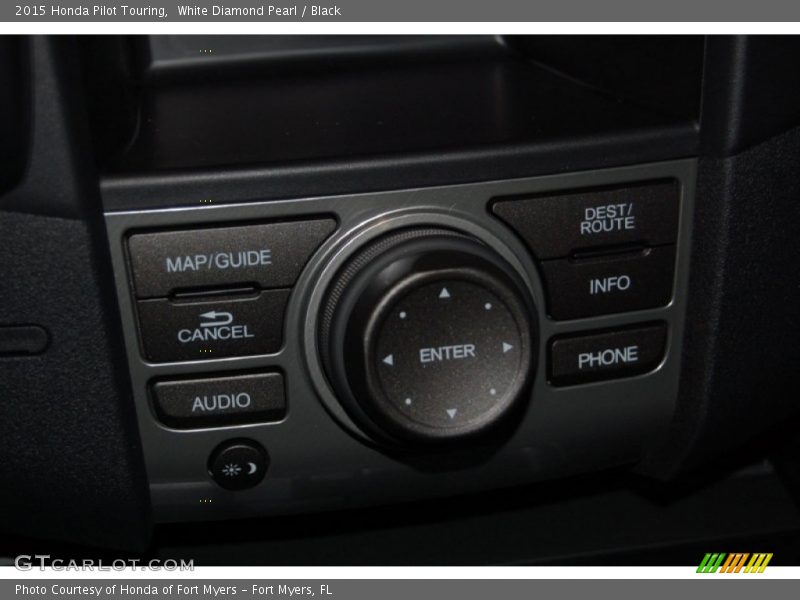 White Diamond Pearl / Black 2015 Honda Pilot Touring