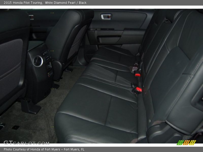 White Diamond Pearl / Black 2015 Honda Pilot Touring