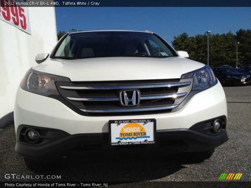 Taffeta White / Gray 2012 Honda CR-V EX-L 4WD