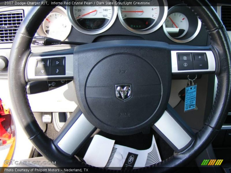 Inferno Red Crystal Pearl / Dark Slate Gray/Light Graystone 2007 Dodge Charger R/T