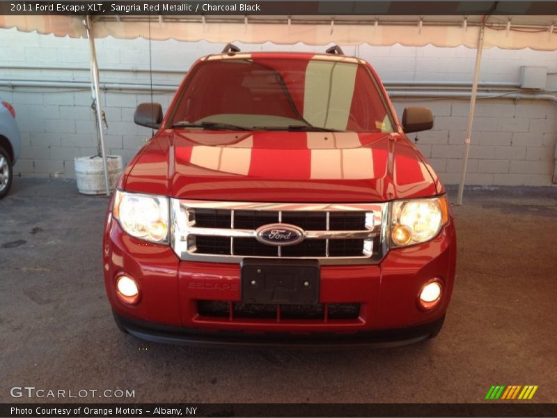Sangria Red Metallic / Charcoal Black 2011 Ford Escape XLT
