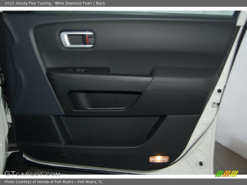 White Diamond Pearl / Black 2015 Honda Pilot Touring