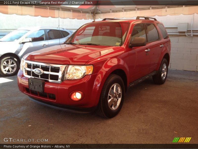 Sangria Red Metallic / Charcoal Black 2011 Ford Escape XLT