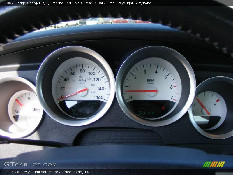 Inferno Red Crystal Pearl / Dark Slate Gray/Light Graystone 2007 Dodge Charger R/T