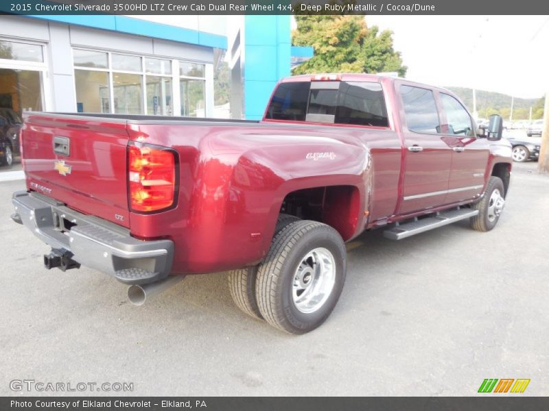 Deep Ruby Metallic / Cocoa/Dune 2015 Chevrolet Silverado 3500HD LTZ Crew Cab Dual Rear Wheel 4x4