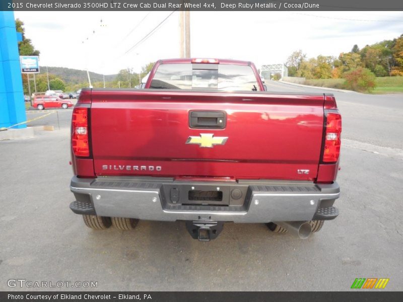Deep Ruby Metallic / Cocoa/Dune 2015 Chevrolet Silverado 3500HD LTZ Crew Cab Dual Rear Wheel 4x4